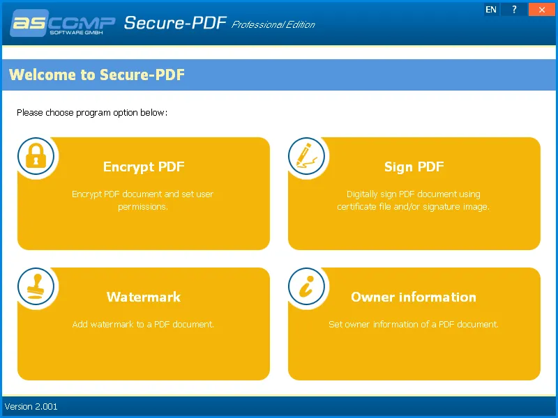 ASCOMP Secure-PDF Pro 2.006 (Repack & Portable)