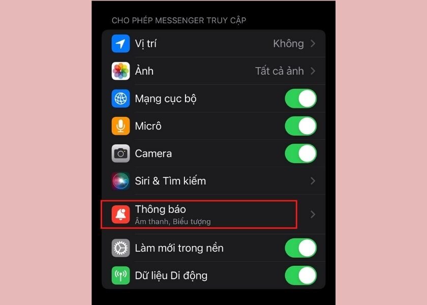 Hướng dẫn đổi nhạc chuông Messenger